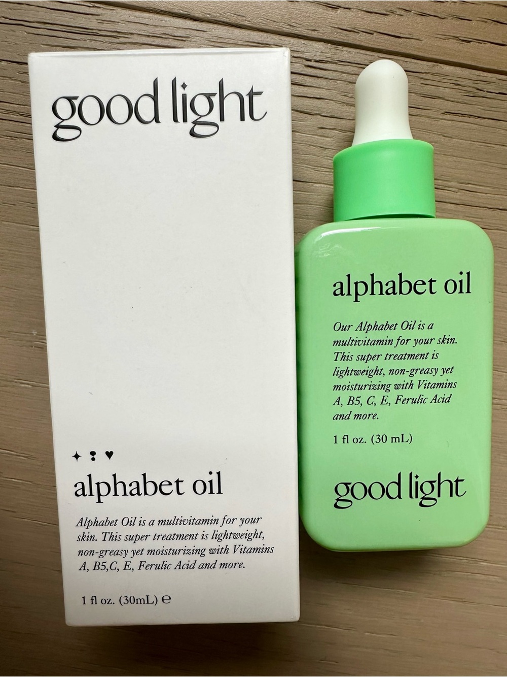 Good Light Alphabet Oil - Green Multivitamin Face Oil Serum
